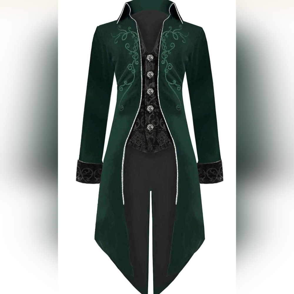 Velvet Renaissance/Victorian/Medieval/Steampunk Tailcoat